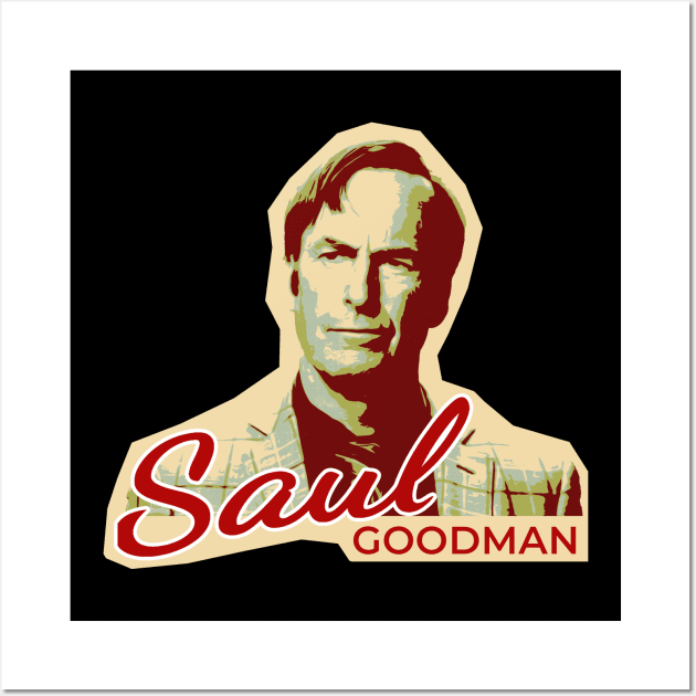 Saul Goodman Black Wall Art by Suarezmess